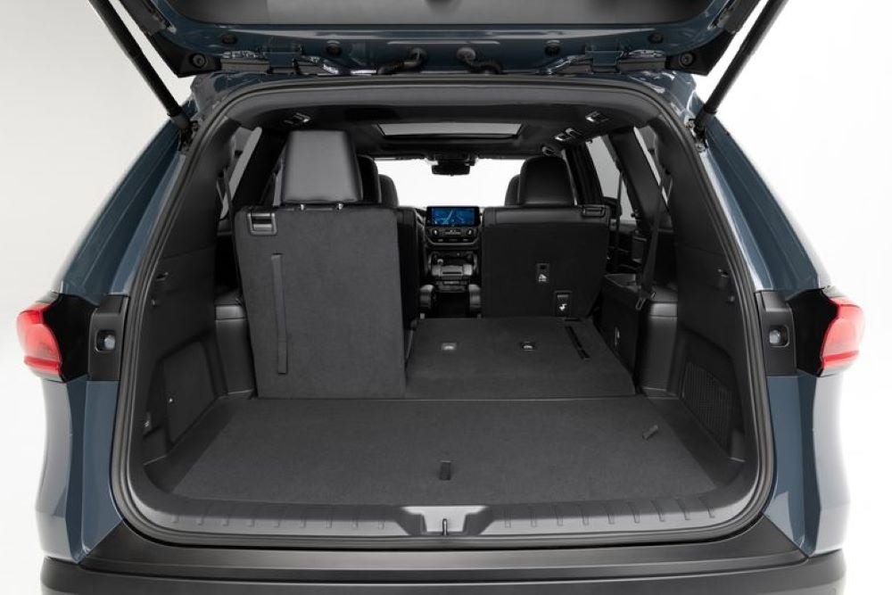 The Toyota Grand Highlander Model has a ton of trunk and interior space. 
